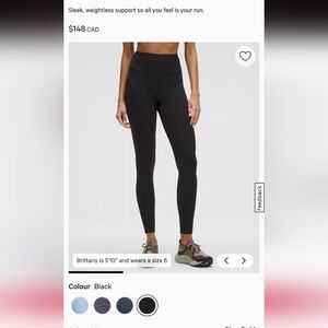 Lululemon Fast & Free 28 leggings